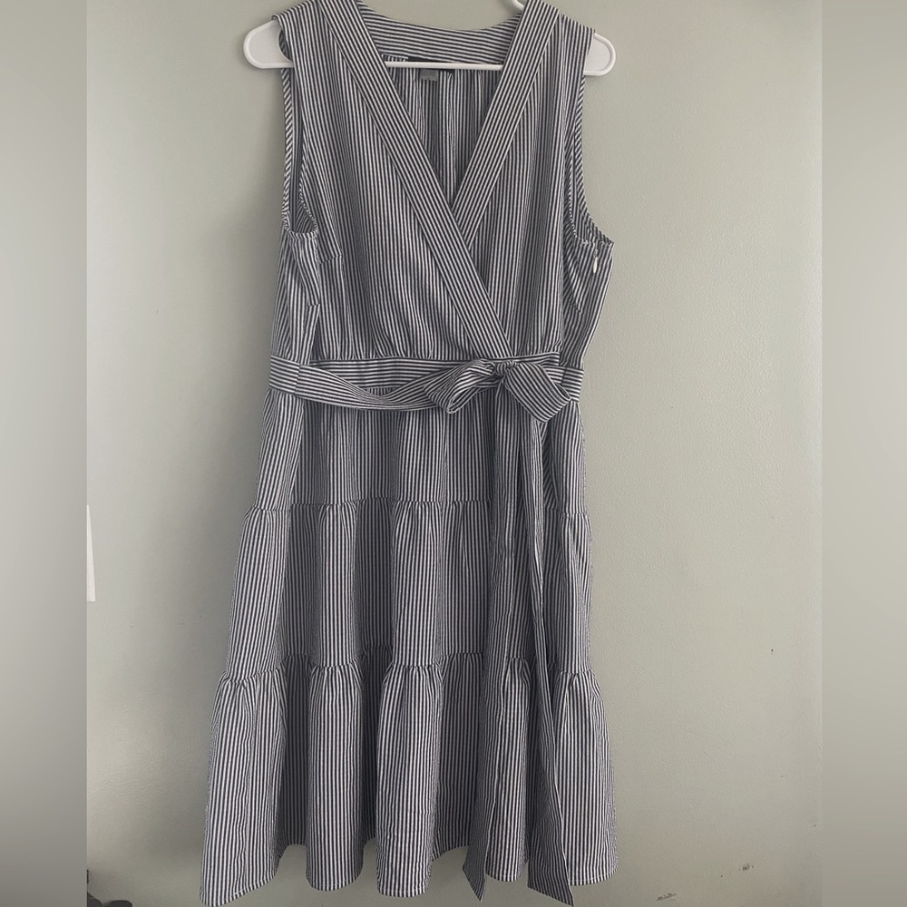 Size 14 Tommy Hilfiger Dress Blue and White.